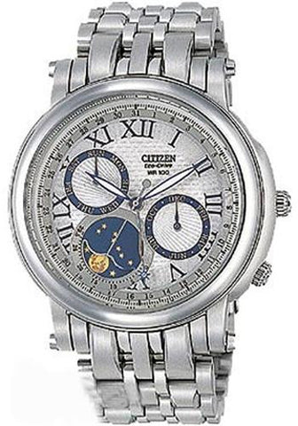 BAND & PINS COMBO: Citizen Watch Bracelet Silver Tone  Stainless Steel  Part # 59-S01748 with Band to Case Pins